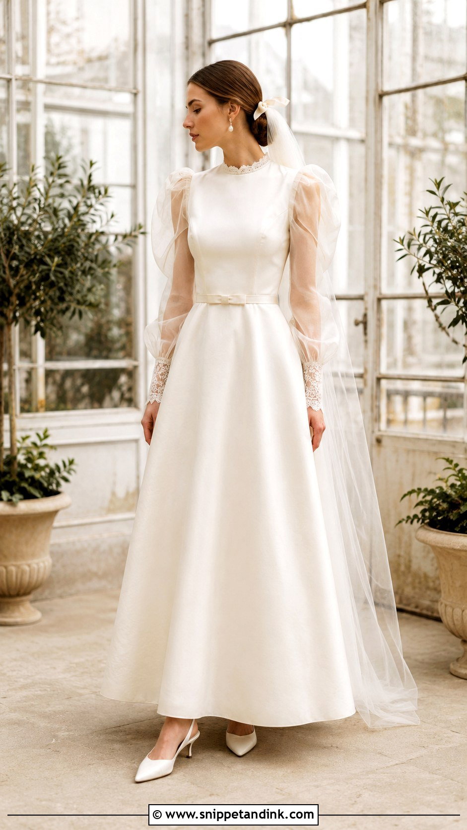 Antique Wedding Dress With Puff Sleeves - Snippet and Ink - 20 Antique Wedding Dresses