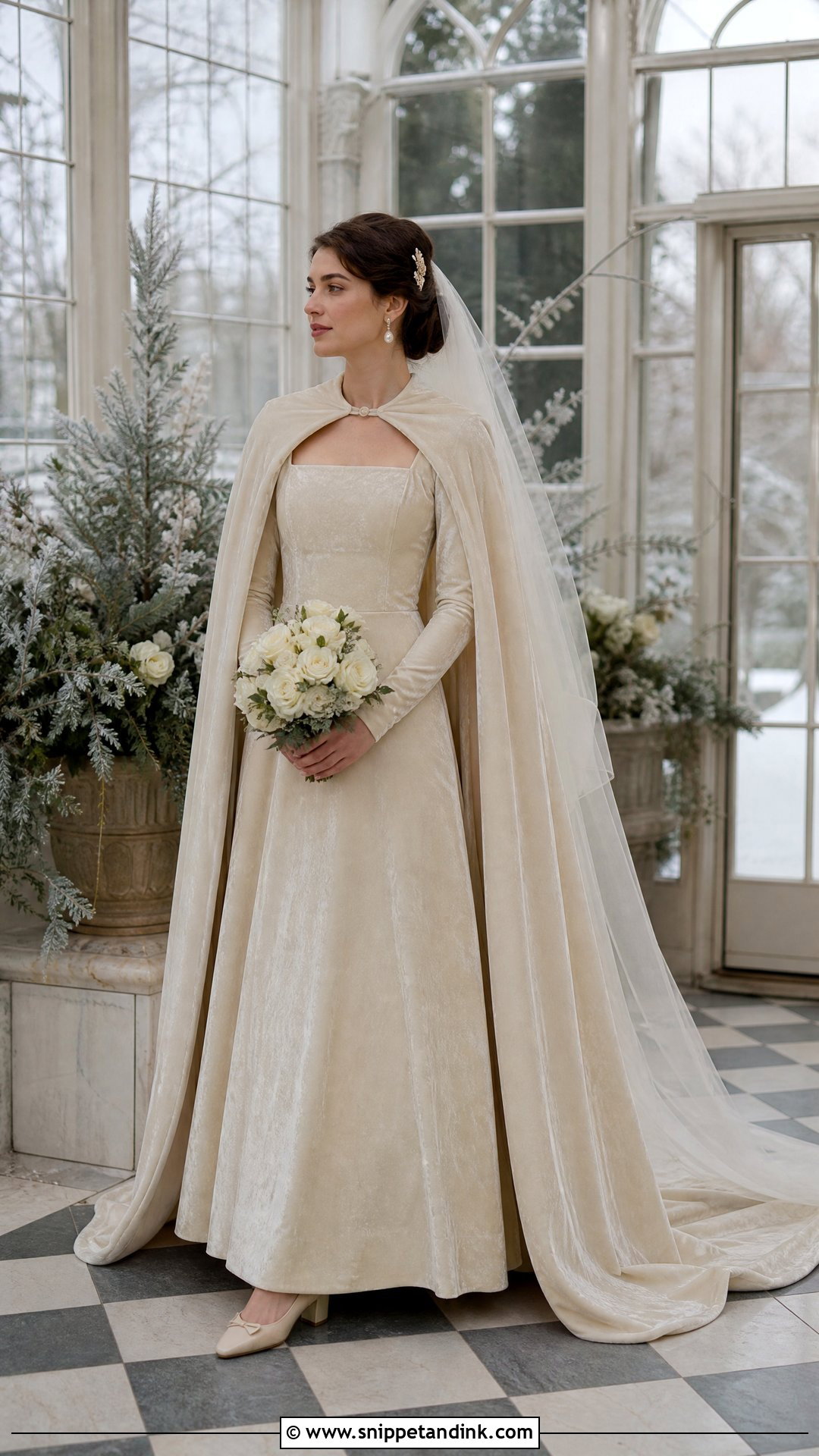 Antique Winter Velvet Wedding Dress - Snippet and Ink - 25 Antique Wedding Dress Ideas