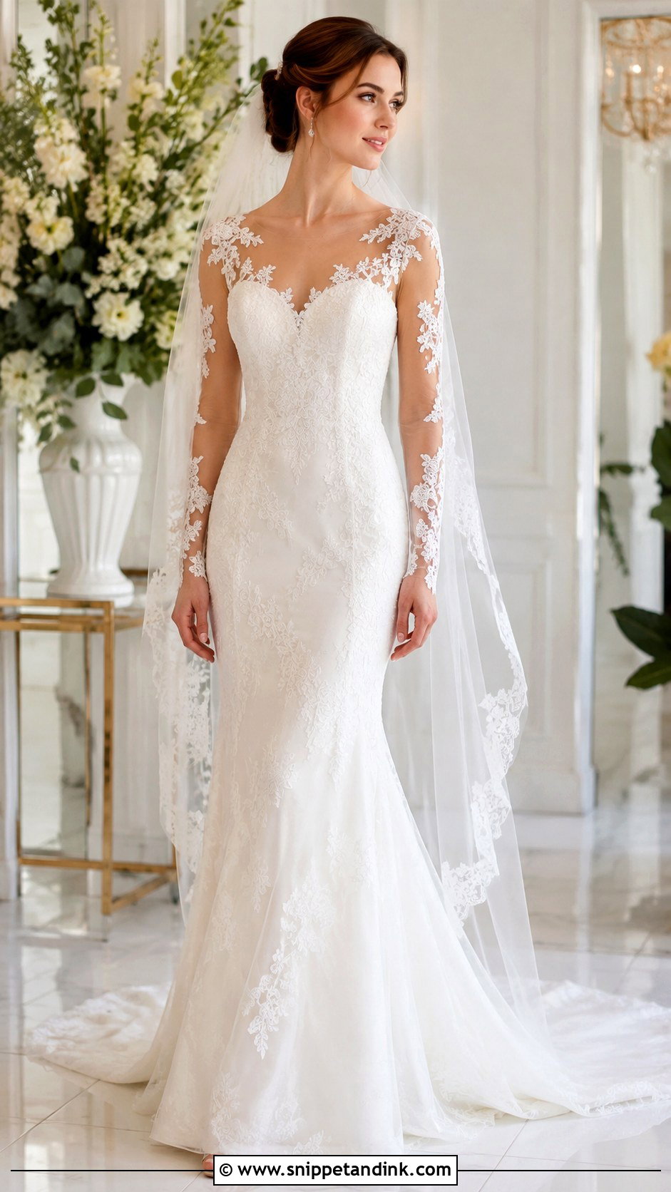 Applique Sleeves for a Wedding Dress - Snippet and Ink - 20 Adding Sleeves to Wedding Dress