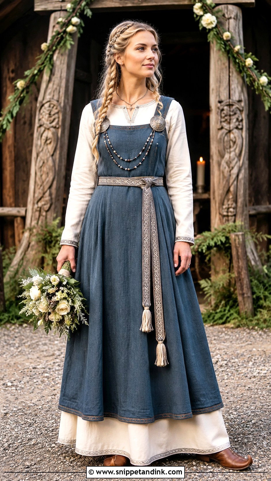 Apron Viking Wedding Dress - Snippet and Ink - 30 Viking Wedding Dress Ideas