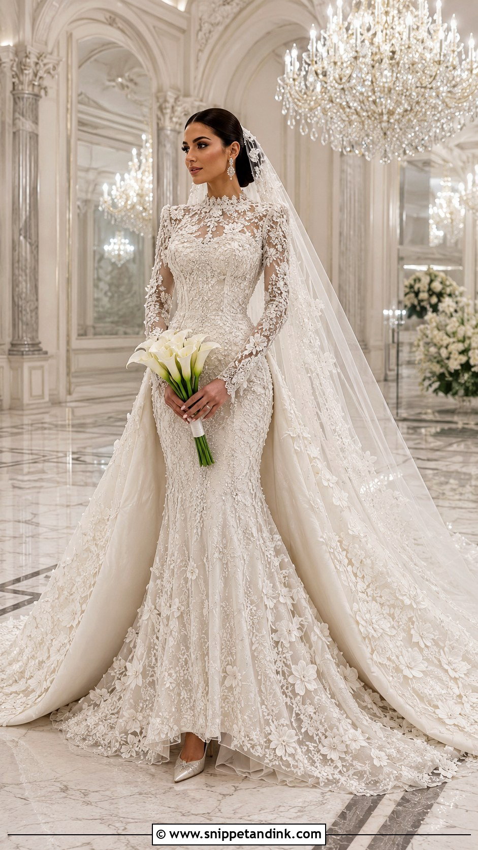 Arab Bride Lebanese Couture Gown - Snippet and Ink - 20 Arab Bride Dress Ideas