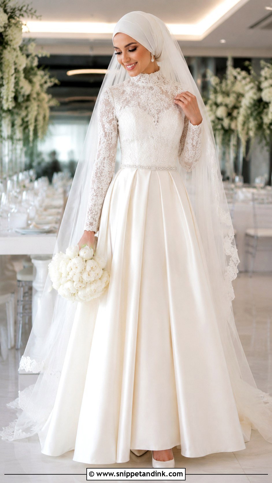 Arab Bride Two Piece Gown - Snippet and Ink - 20 Arab Bride Dress Ideas