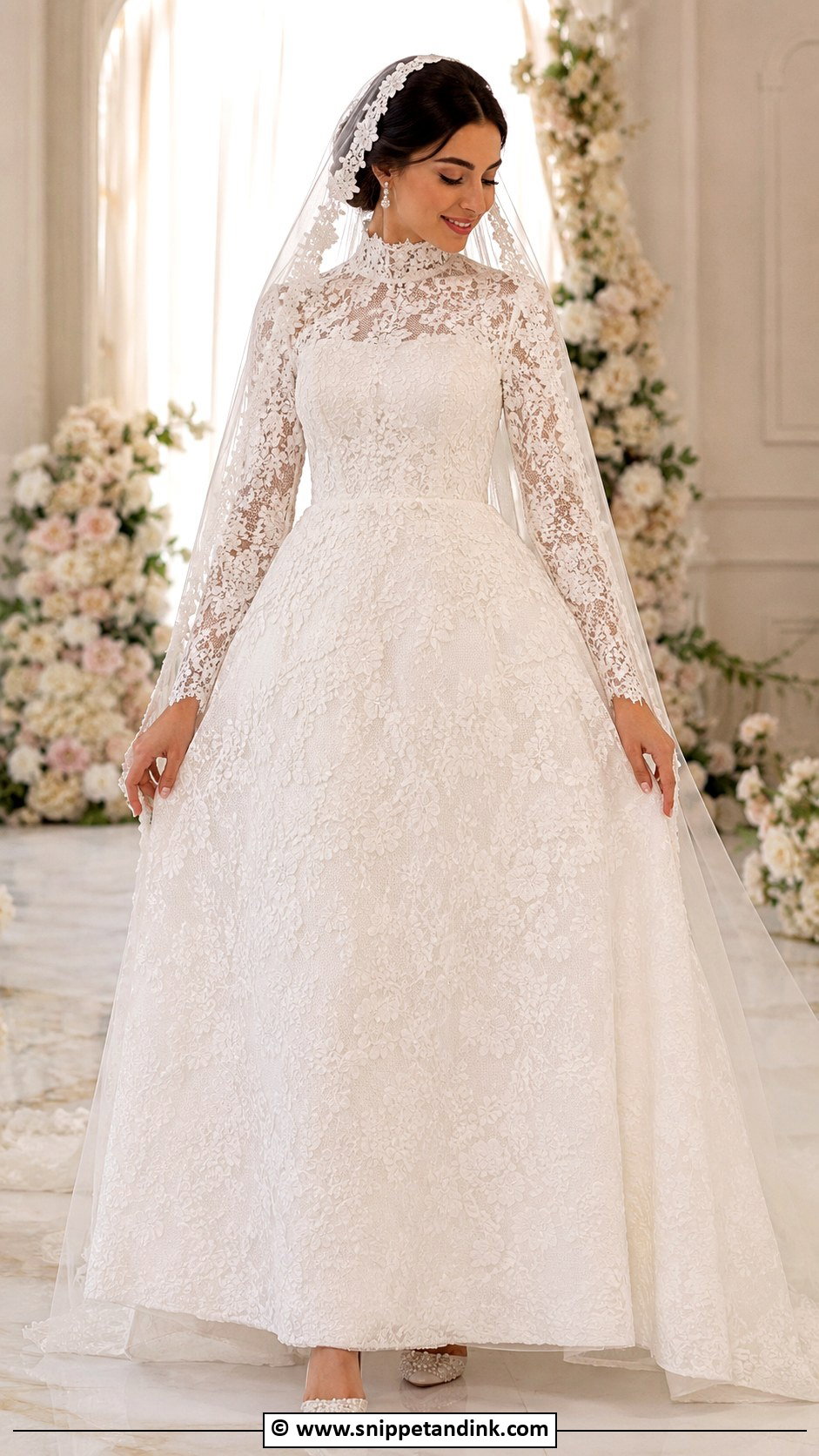 Arab Lace Wedding Dress - Snippet and Ink - 30 Arab Wedding Dress Ideas