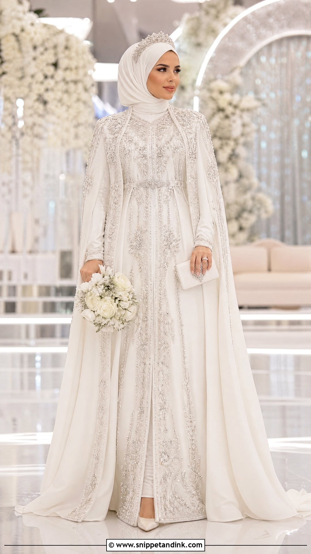Arab Muslim Wedding Dress With Hijab - Snippet and Ink - 25 Muslim Wedding Dress Hijab Bride Ideas
