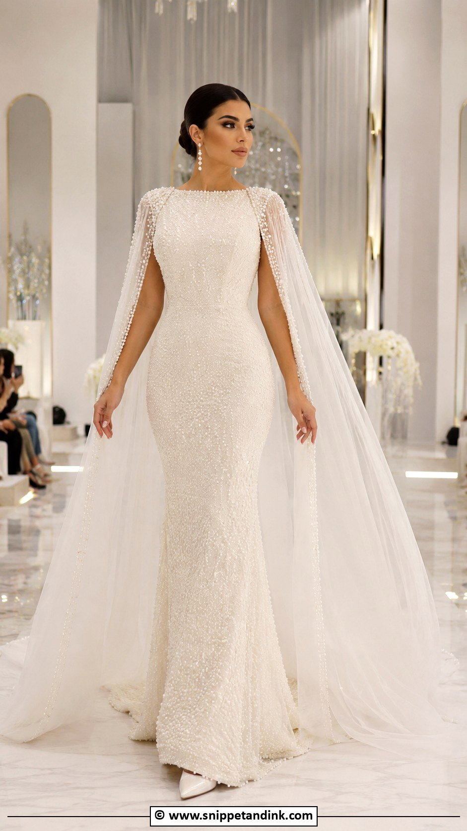 Arab Wedding Dress With Cape - Snippet and Ink - 30 Arab Wedding Dress Ideas