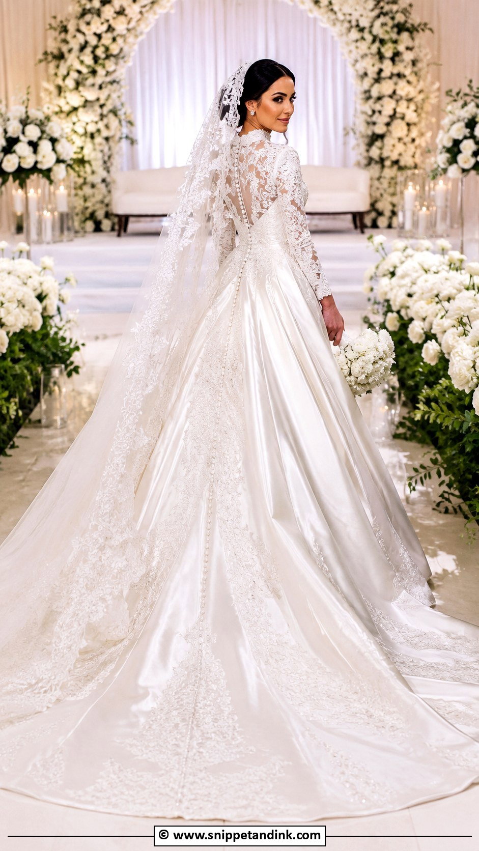 Arab Wedding Dress With Train - Snippet and Ink - 30 Arab Wedding Dress Ideas