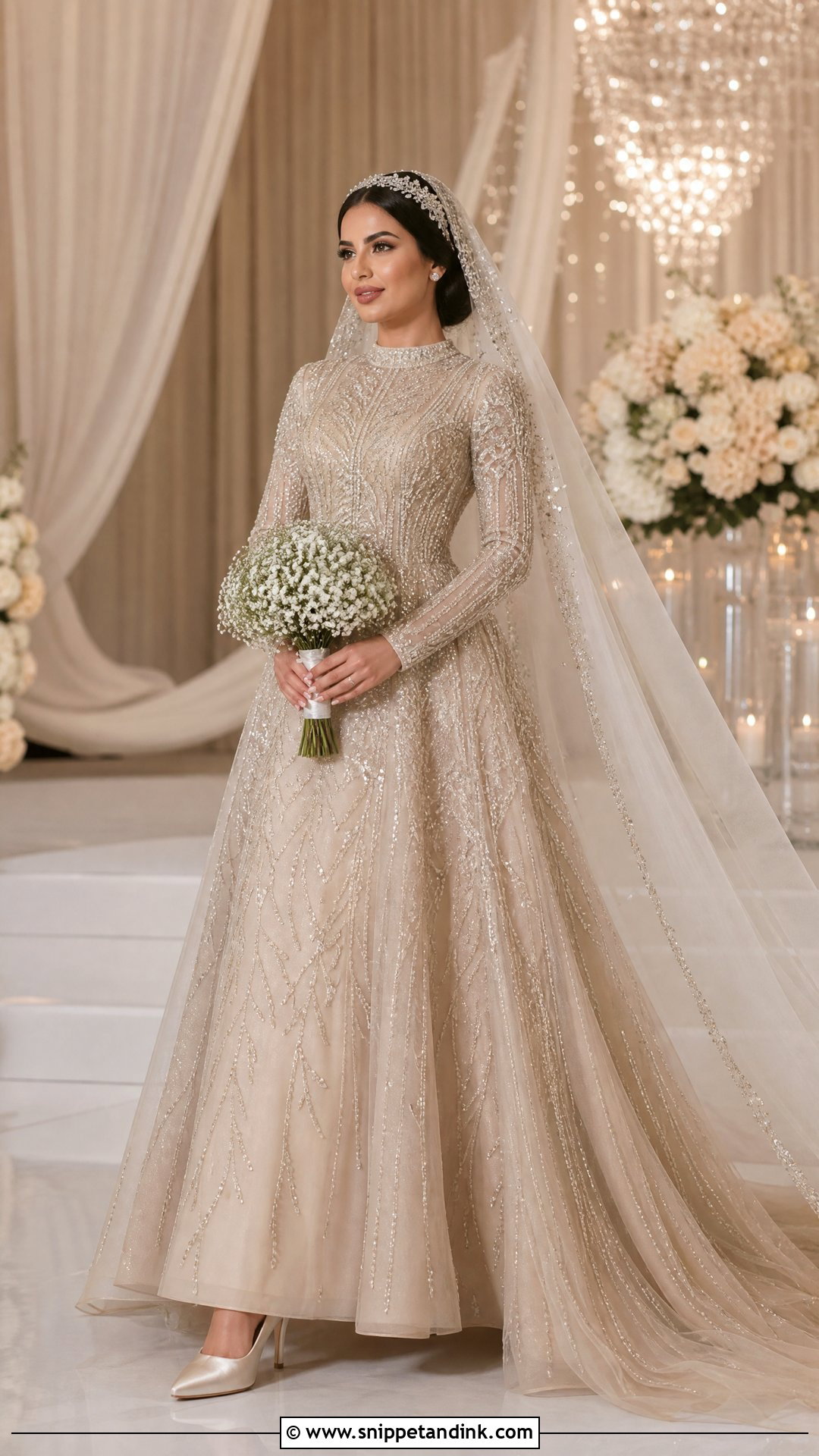 Arabian Beaded Wedding Dress - Snippet and Ink - 25 Arabian Wedding Dress Ideas