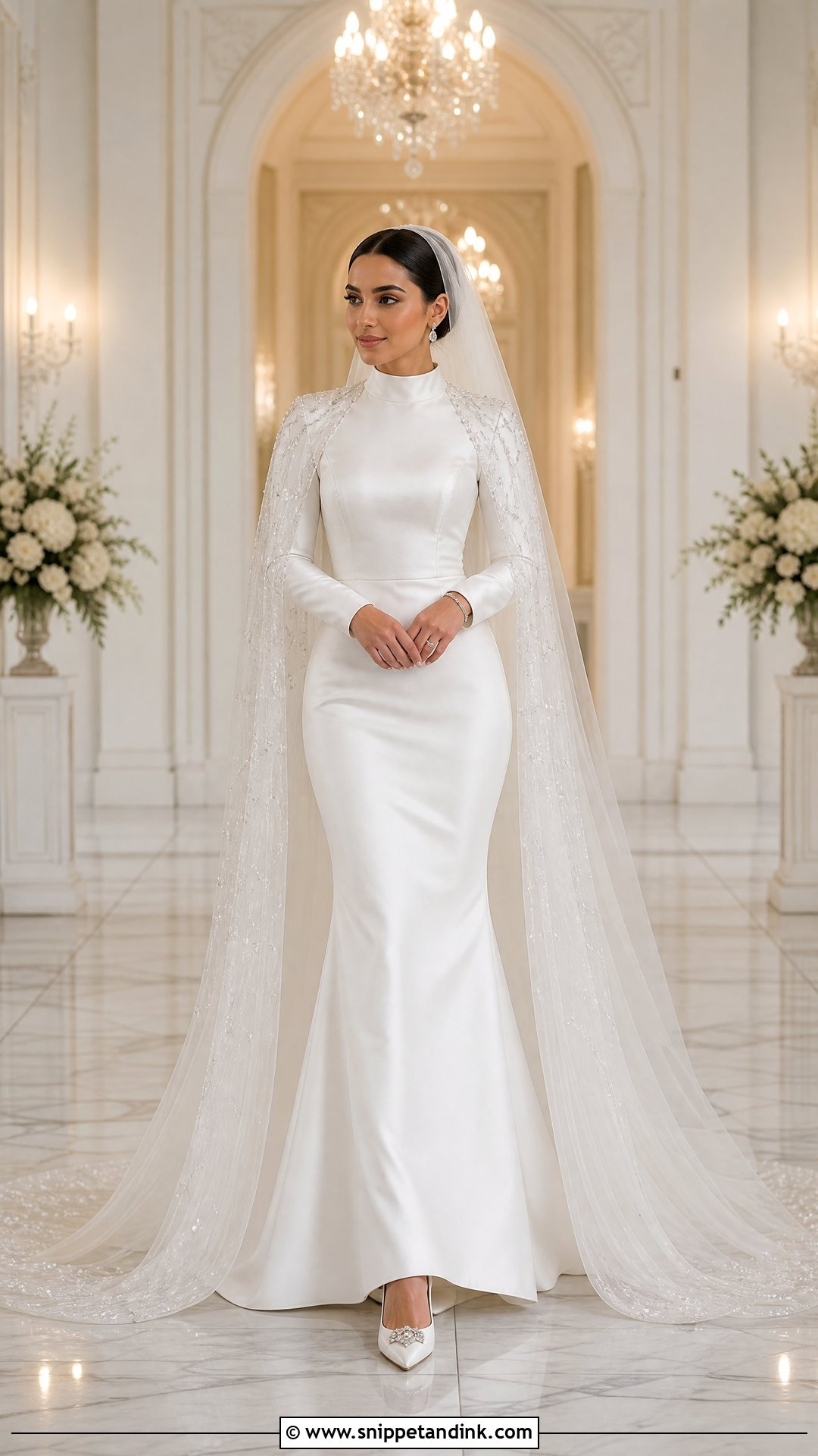 Arabian Cape Wedding Dress - Snippet and Ink - 25 Arabian Wedding Dress Ideas