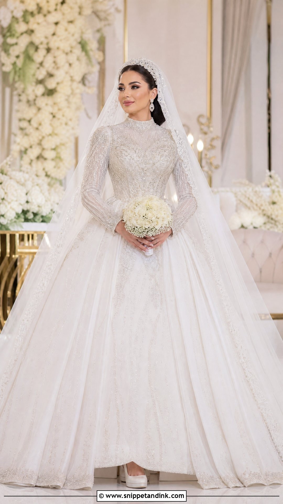 Arabian Crystal Wedding Dress - Snippet and Ink - 25 Arabian Wedding Dress Ideas