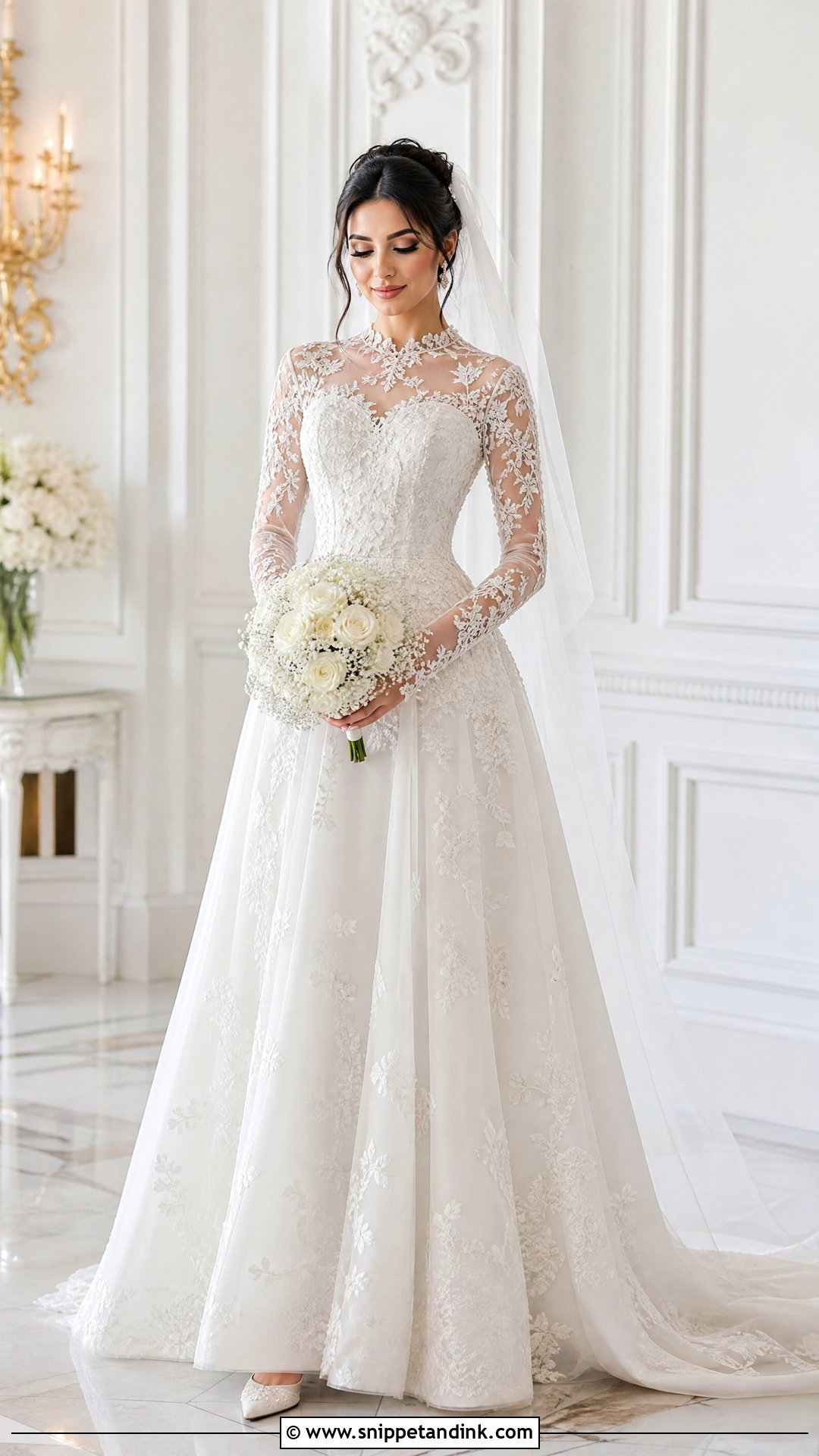 Arabian Floral Wedding Dress - Snippet and Ink - 25 Arabian Wedding Dress Ideas