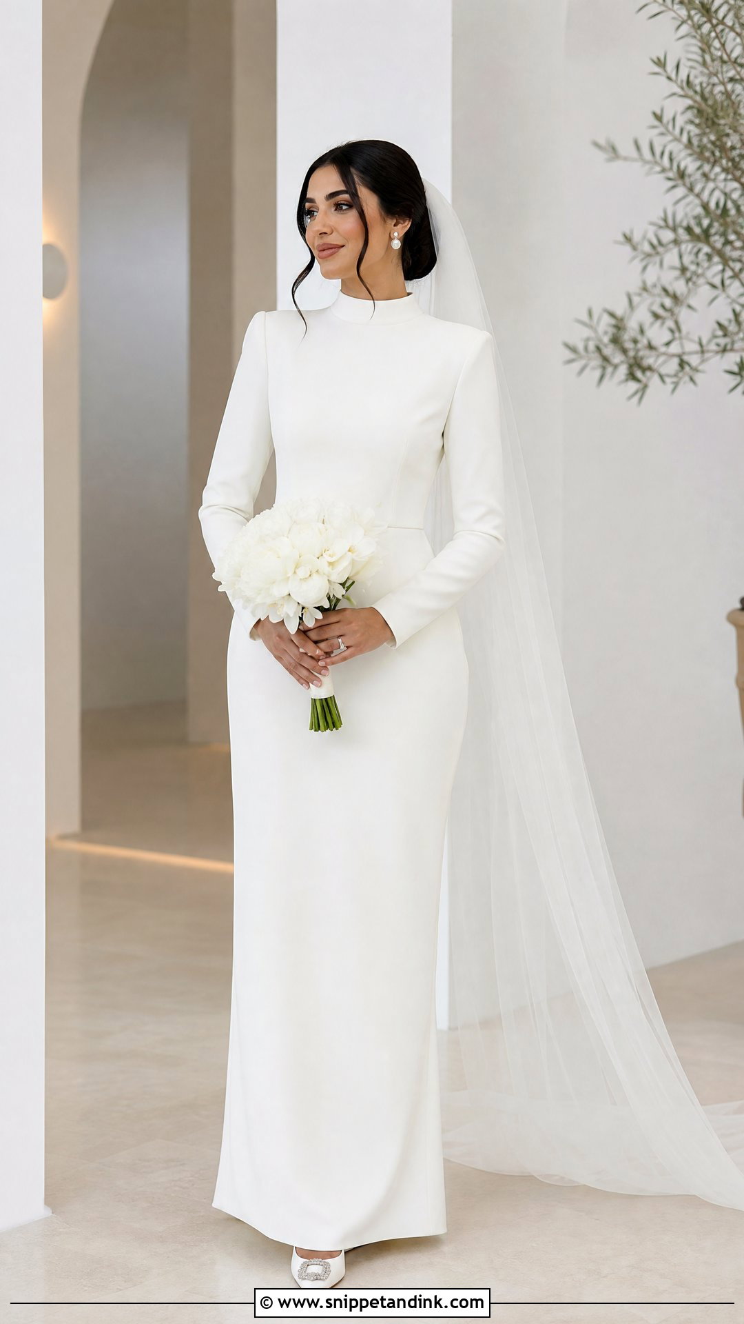 Arabian Minimalist Wedding Dress - Snippet and Ink - 25 Arabian Wedding Dress Ideas