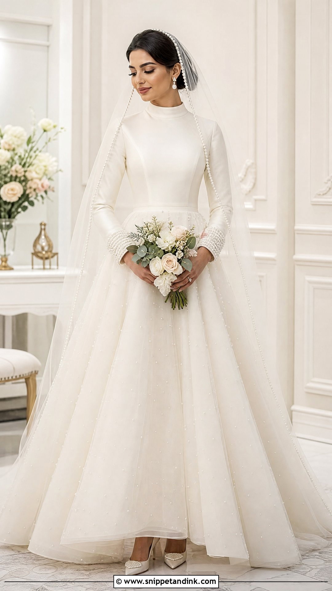Arabian Pearl Wedding Dress - Snippet and Ink - 25 Arabian Wedding Dress Ideas