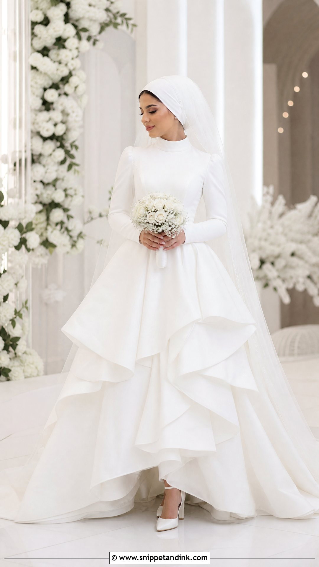 Arabian Ruffle Wedding Dress - Snippet and Ink - 25 Arabian Wedding Dress Ideas
