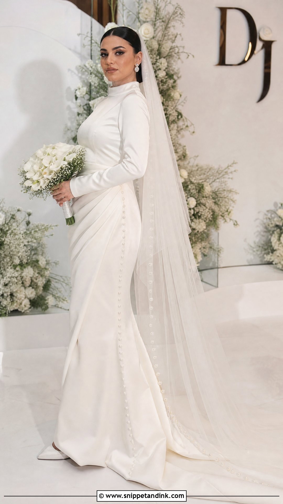 Arabian Satin Wedding Dress - Snippet and Ink - 25 Arabian Wedding Dress Ideas