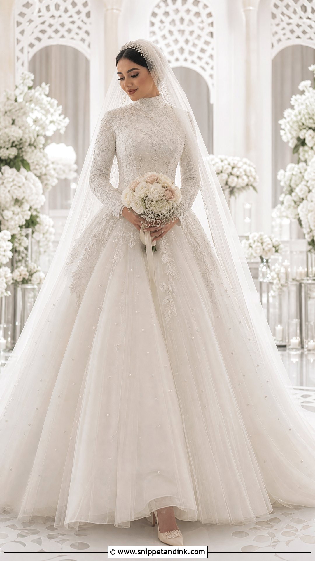 Arabian Tulle Wedding Dress - Snippet and Ink - 25 Arabian Wedding Dress Ideas