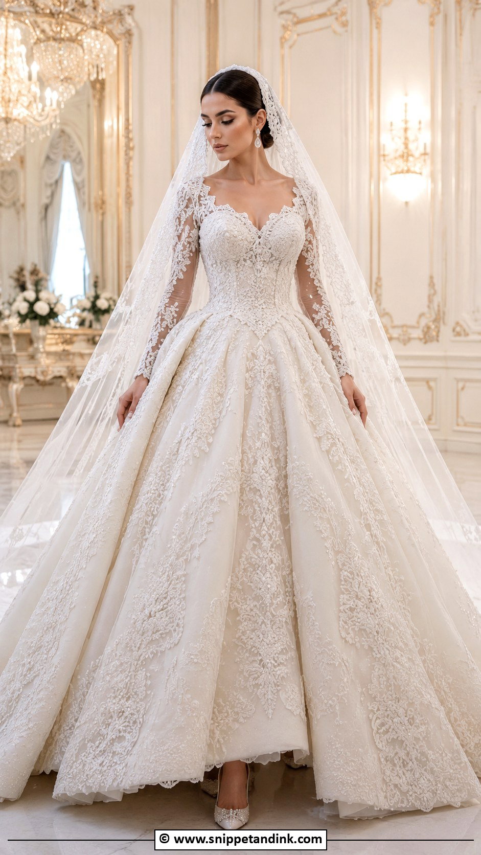 Arabic Ball Gown Wedding Dress - Snippet and Ink - 30 Arabic Wedding Dresses