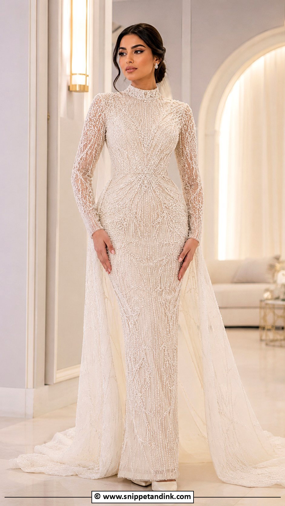 Arabic Beaded Wedding Dress - Snippet and Ink - 30 Arabic Wedding Dresses