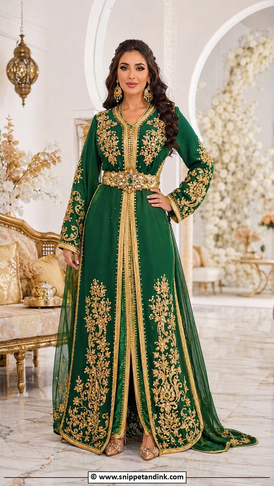 Arabic Henna Wedding Dress - Snippet and Ink - 30 Arabic Wedding Dresses