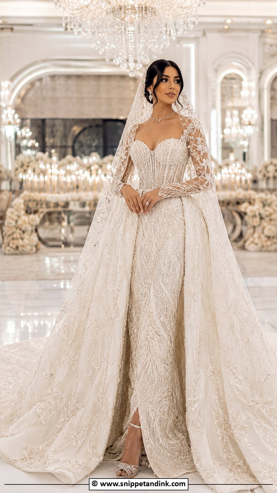 Arabic Luxury Wedding Dress - Snippet and Ink - 30 Arabic Wedding Dresses