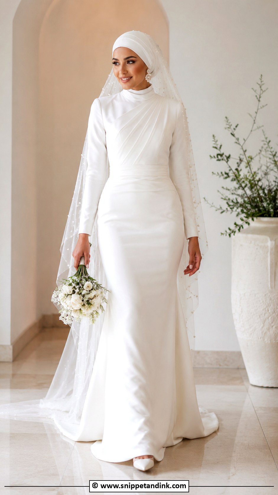 Arabic Modern Wedding Dress - Snippet and Ink - 30 Arabic Wedding Dresses