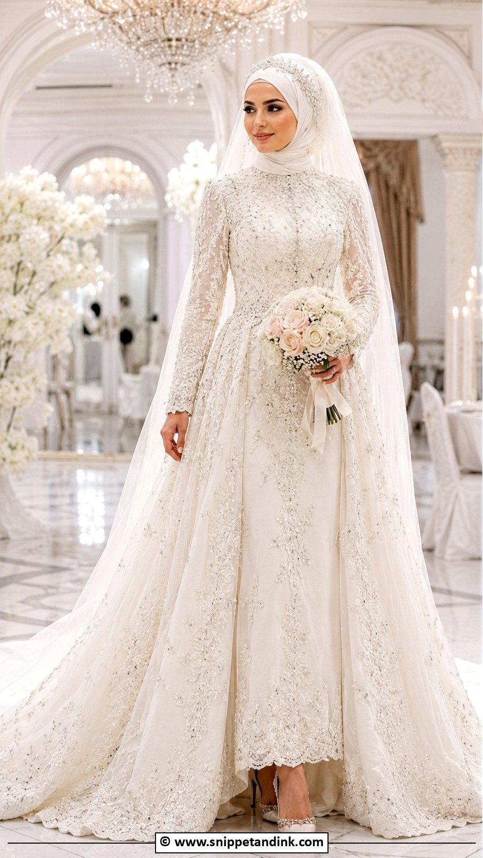 Arabic Muslim Wedding Gown - Snippet and Ink - 30 Muslim Wedding Gown Ideas