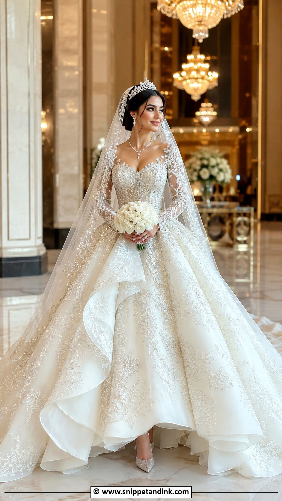 Arabic Princess Wedding Dress - Snippet and Ink - 30 Arabic Wedding Dresses