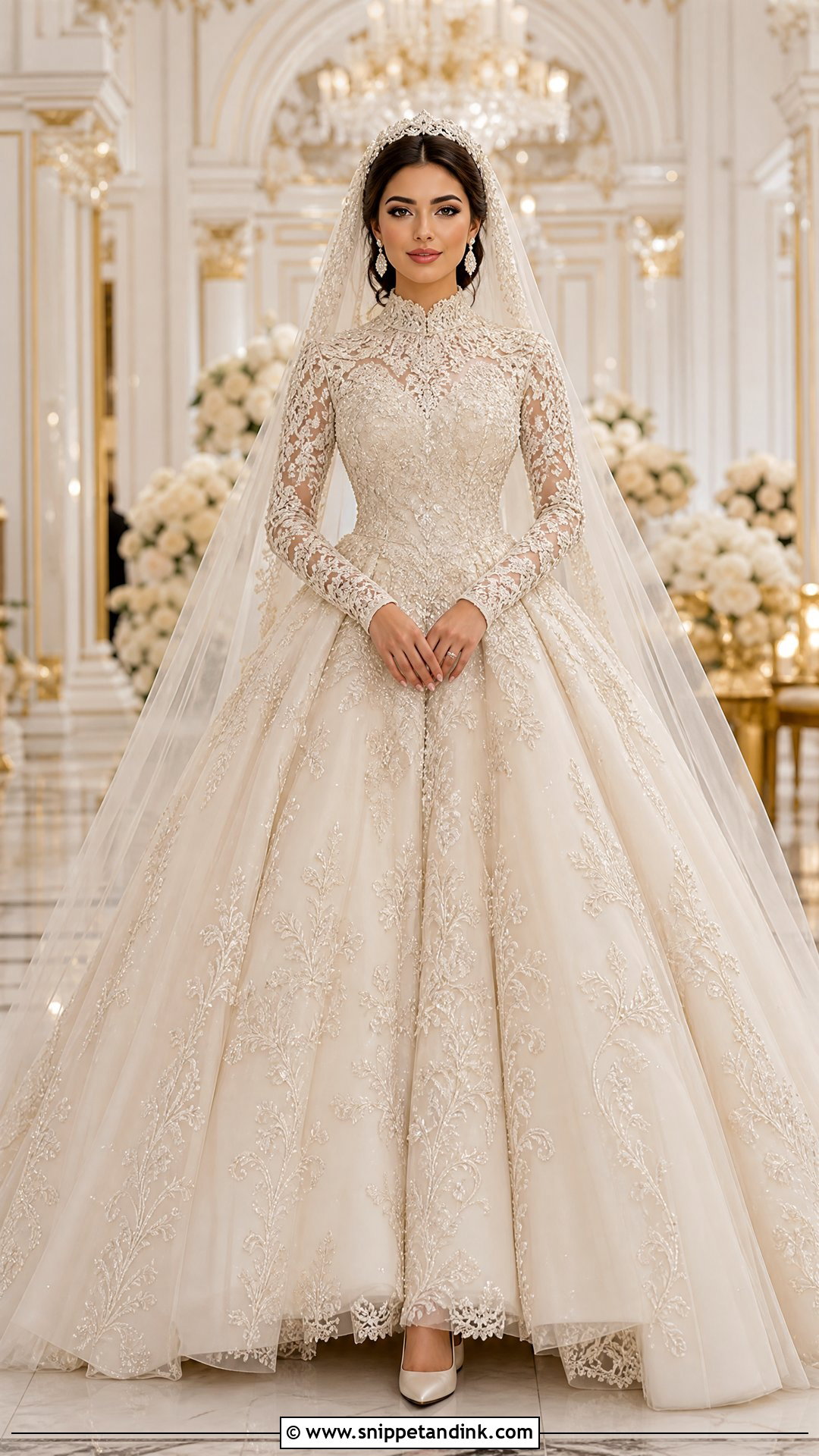 Arabic Wedding Ball Gown Dress - Snippet and Ink - 25 Arabic Wedding Dress Ideas