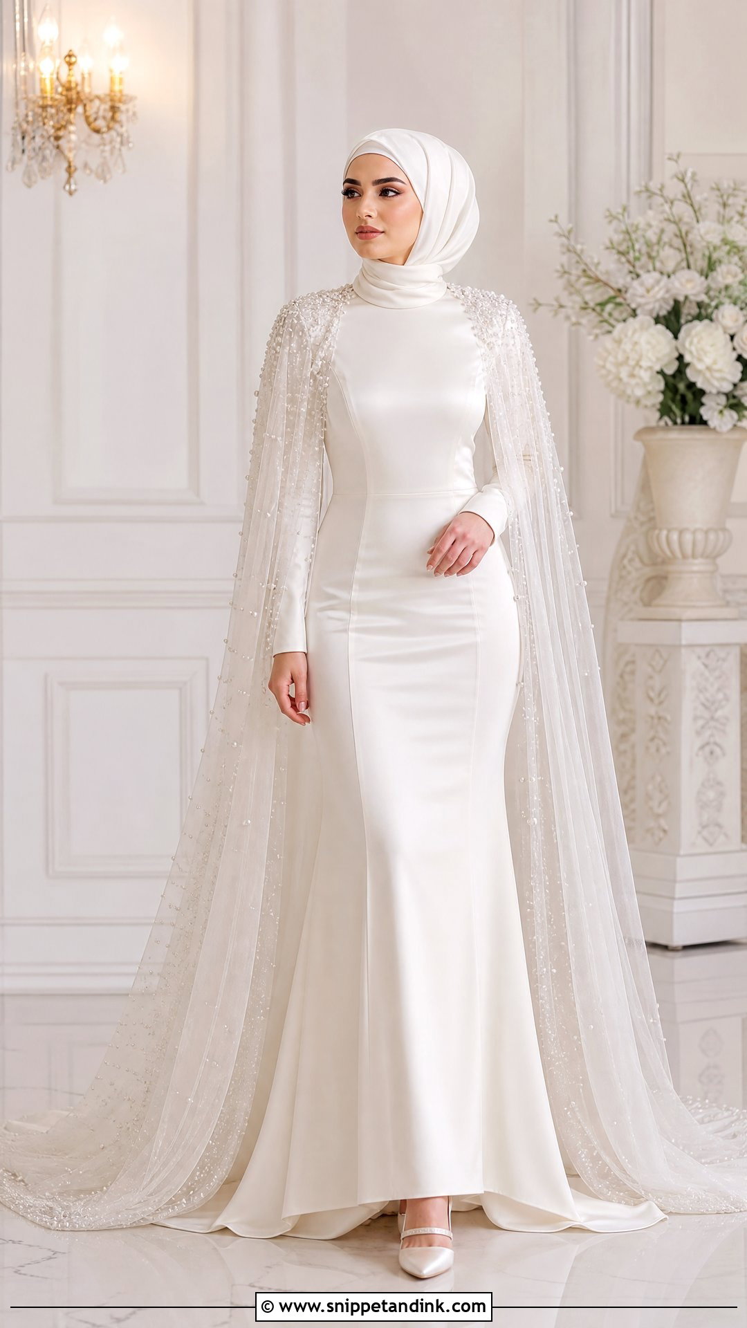 Arabic Wedding Dress With Cape - Snippet and Ink - 25 Arabic Wedding Dress Ideas