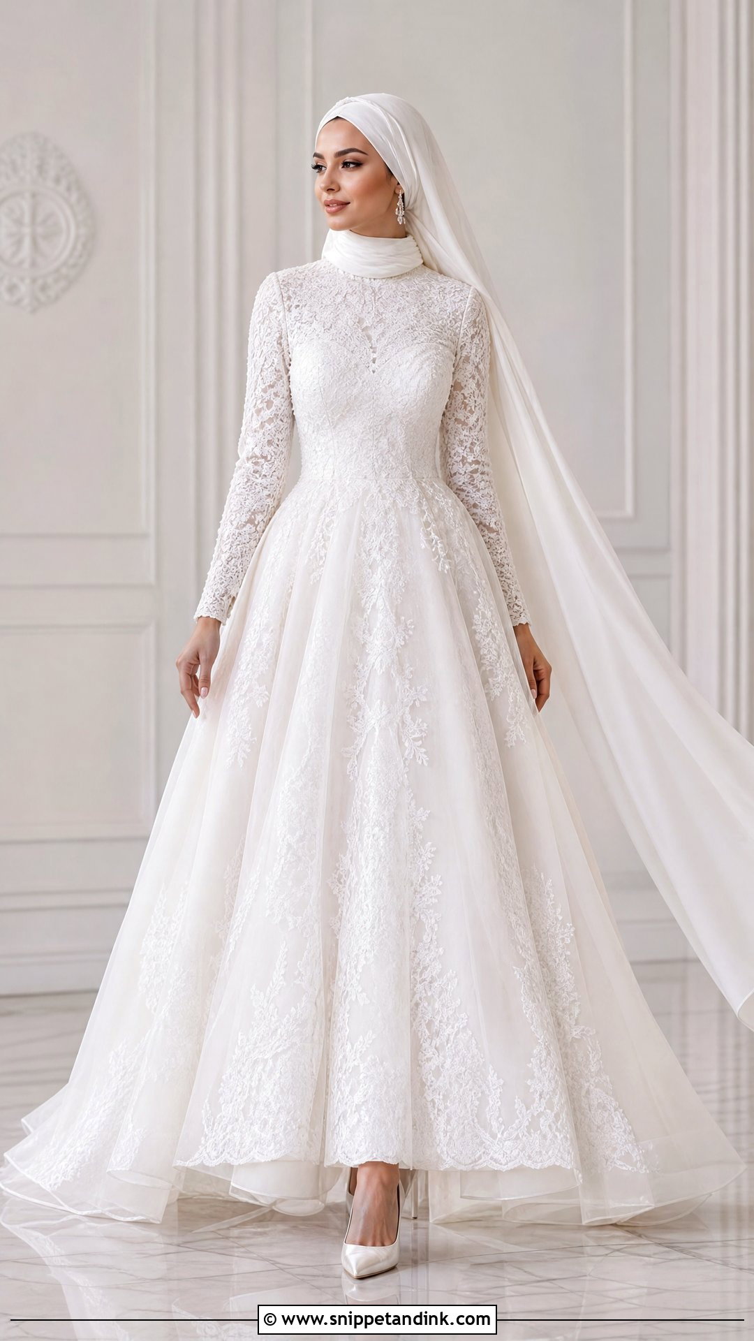 Arabic Wedding Dress With Lace - Snippet and Ink - 25 Arabic Wedding Dress Ideas
