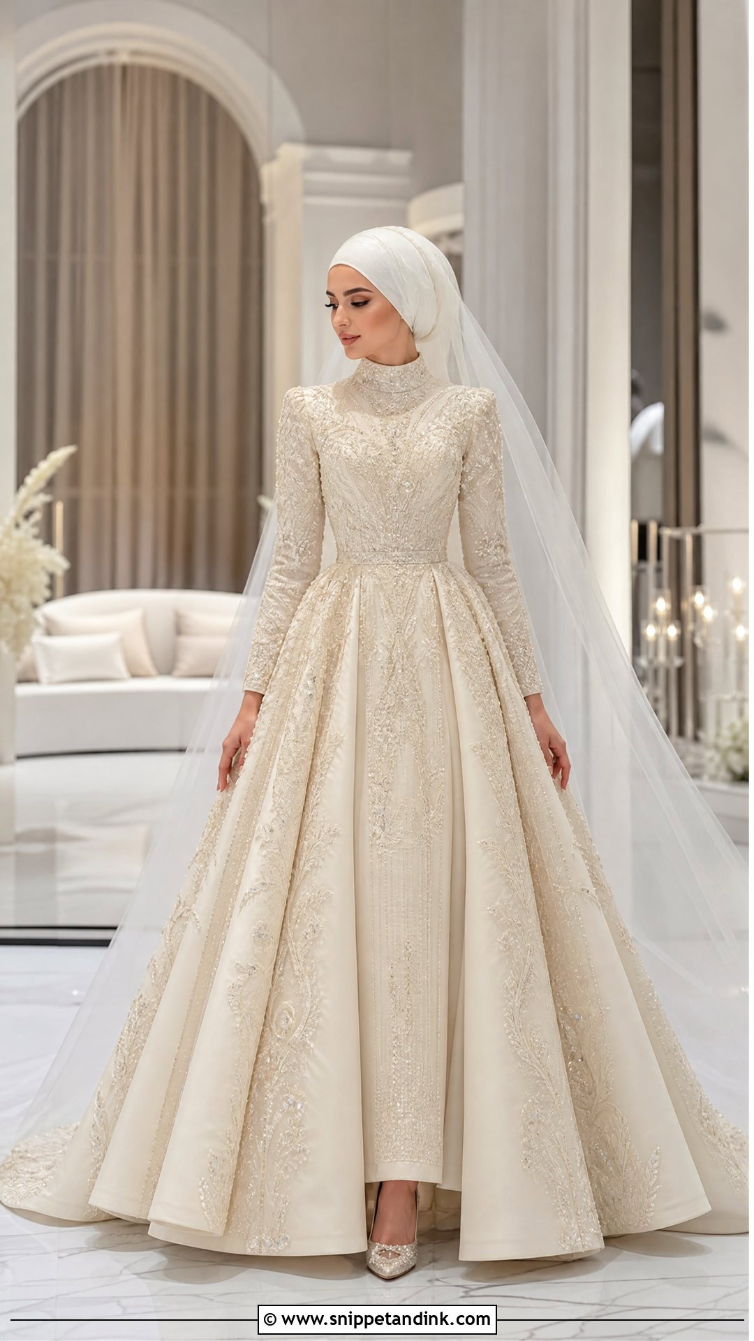 Arabic Wedding Dress With Lebanese Couture Shape - Snippet and Ink - 25 Arabic Wedding Dress Ideas