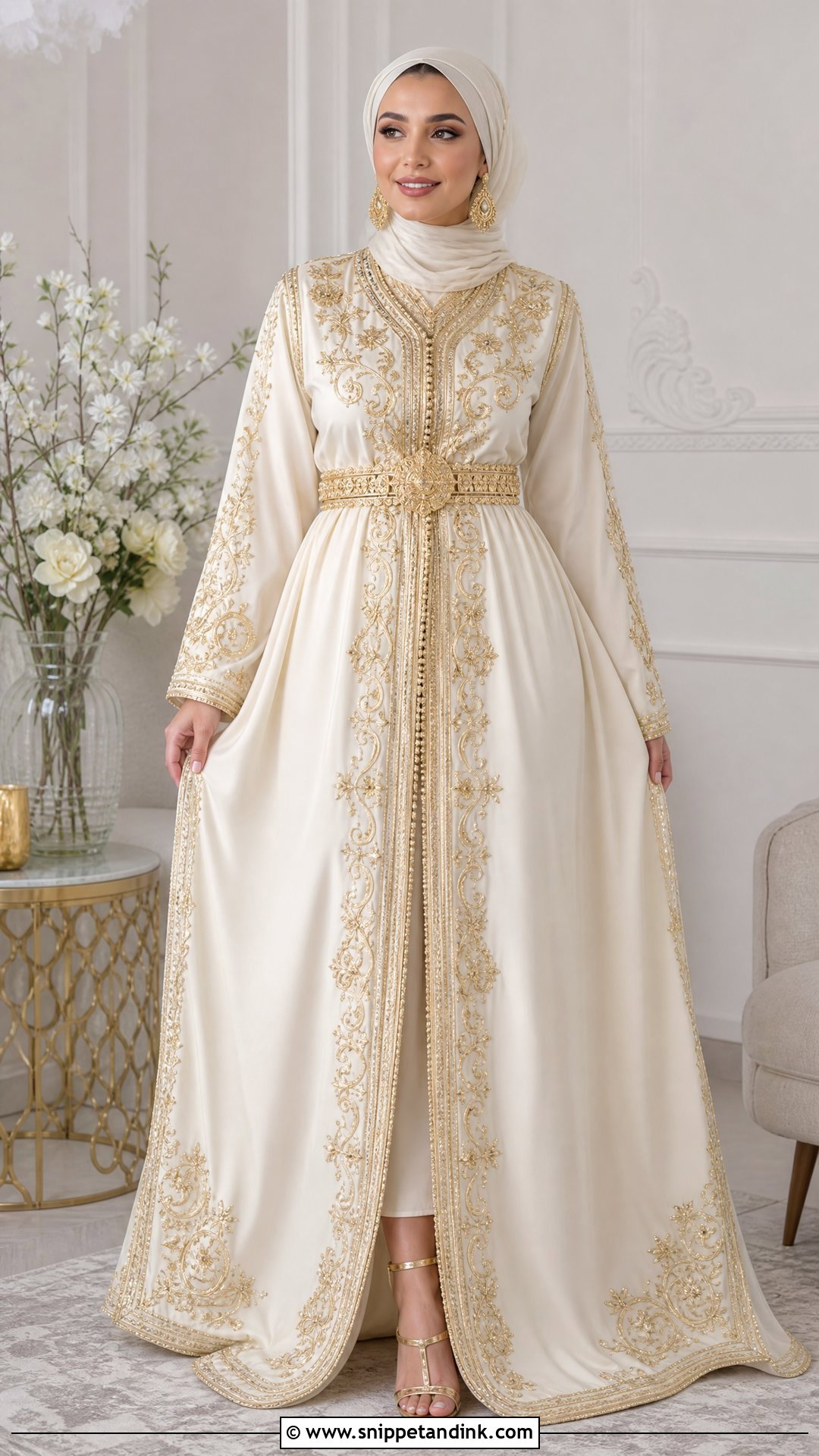 Arabic Wedding Dress With Moroccan Kaftan - Snippet and Ink - 25 Arabic Wedding Dress Ideas