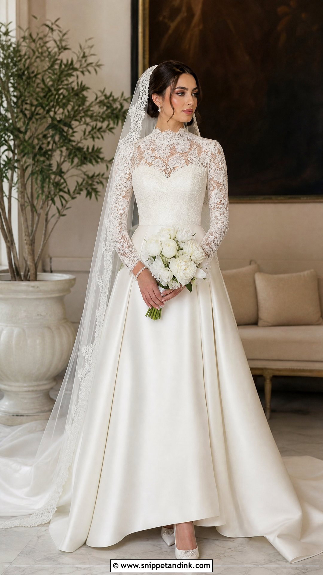 Arabic Wedding Dress With Satin Skirt - Snippet and Ink - 25 Arabic Wedding Dress Ideas