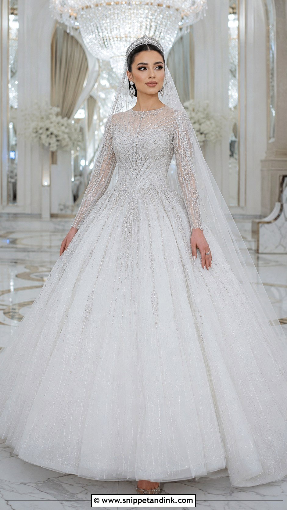 Arabic Wedding Dress With Silver Crystals - Snippet and Ink - 20 Arabic Wedding Dress Dubai Ideas