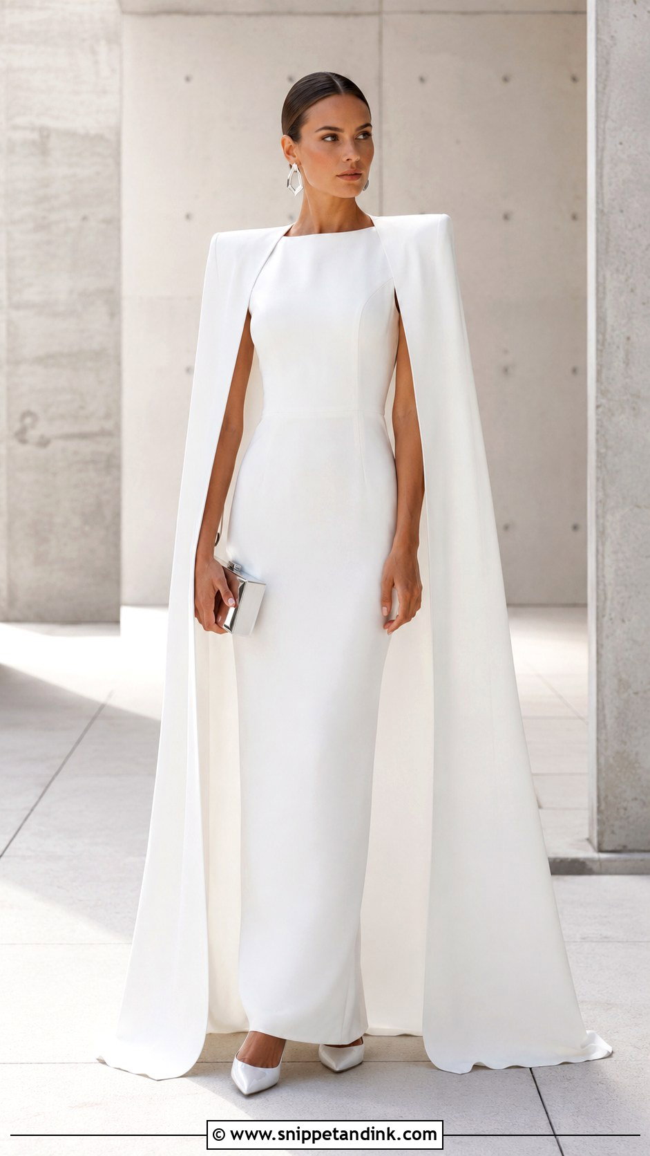 Architectural Cape Wedding Dress - Snippet and Ink - 20 Futuristic Wedding Dress Ideas