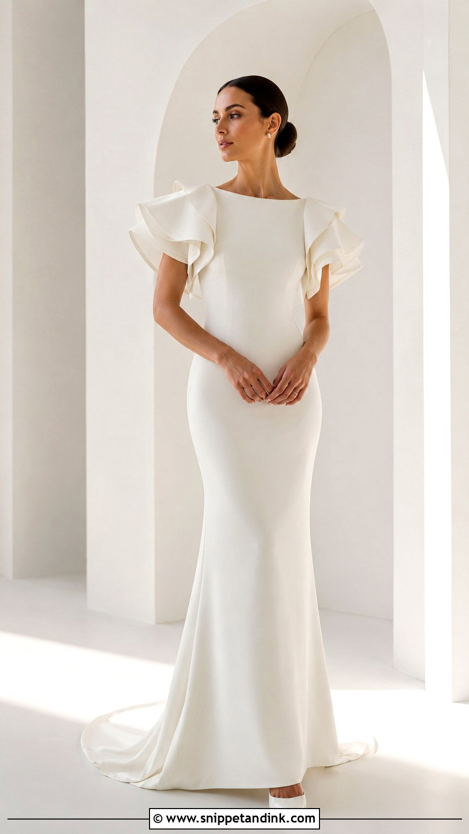 Architectural Sleeve Wedding Dress - Snippet and Ink - 25 Avant Garde Wedding Dress Ideas