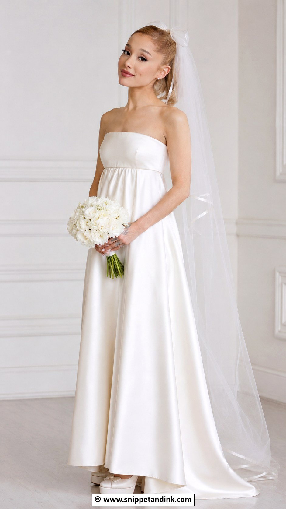 Ariana Grande Empire Waist Wedding Dress - Snippet and Ink - 25 Ariana Grande Wedding Dress Ideas