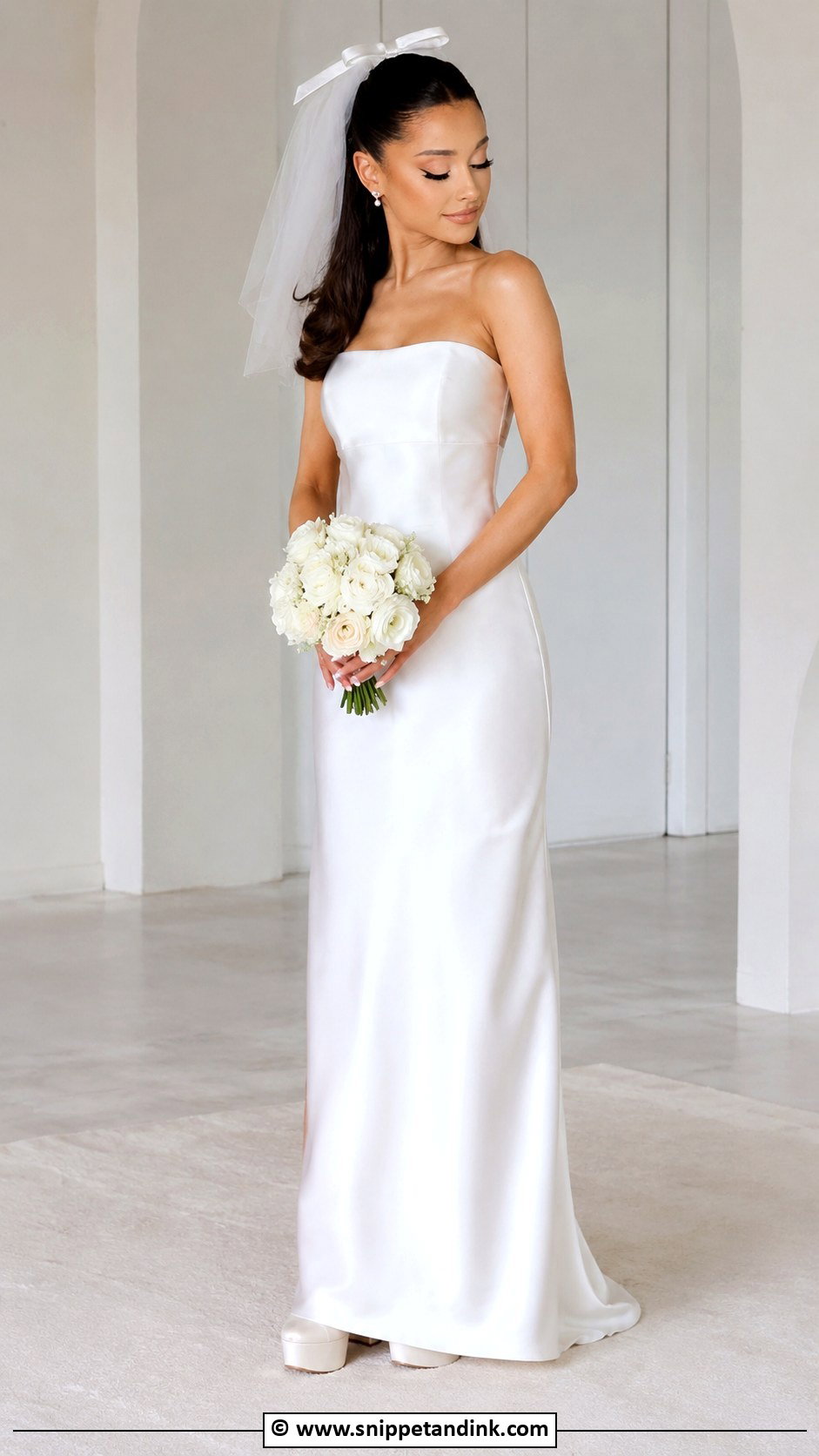 Ariana Grande Half Up Wedding Dress - Snippet and Ink - 25 Ariana Grande Wedding Dress Ideas