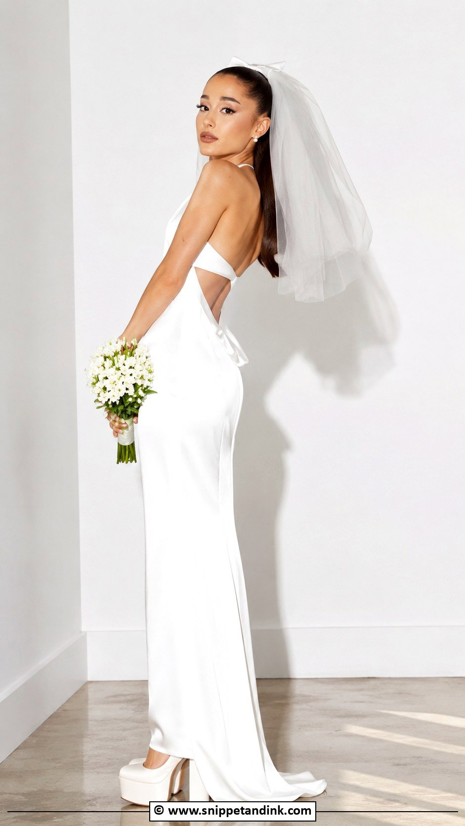 Ariana Grande Platform Heels Wedding Dress - Snippet and Ink - 25 Ariana Grande Wedding Dress Ideas