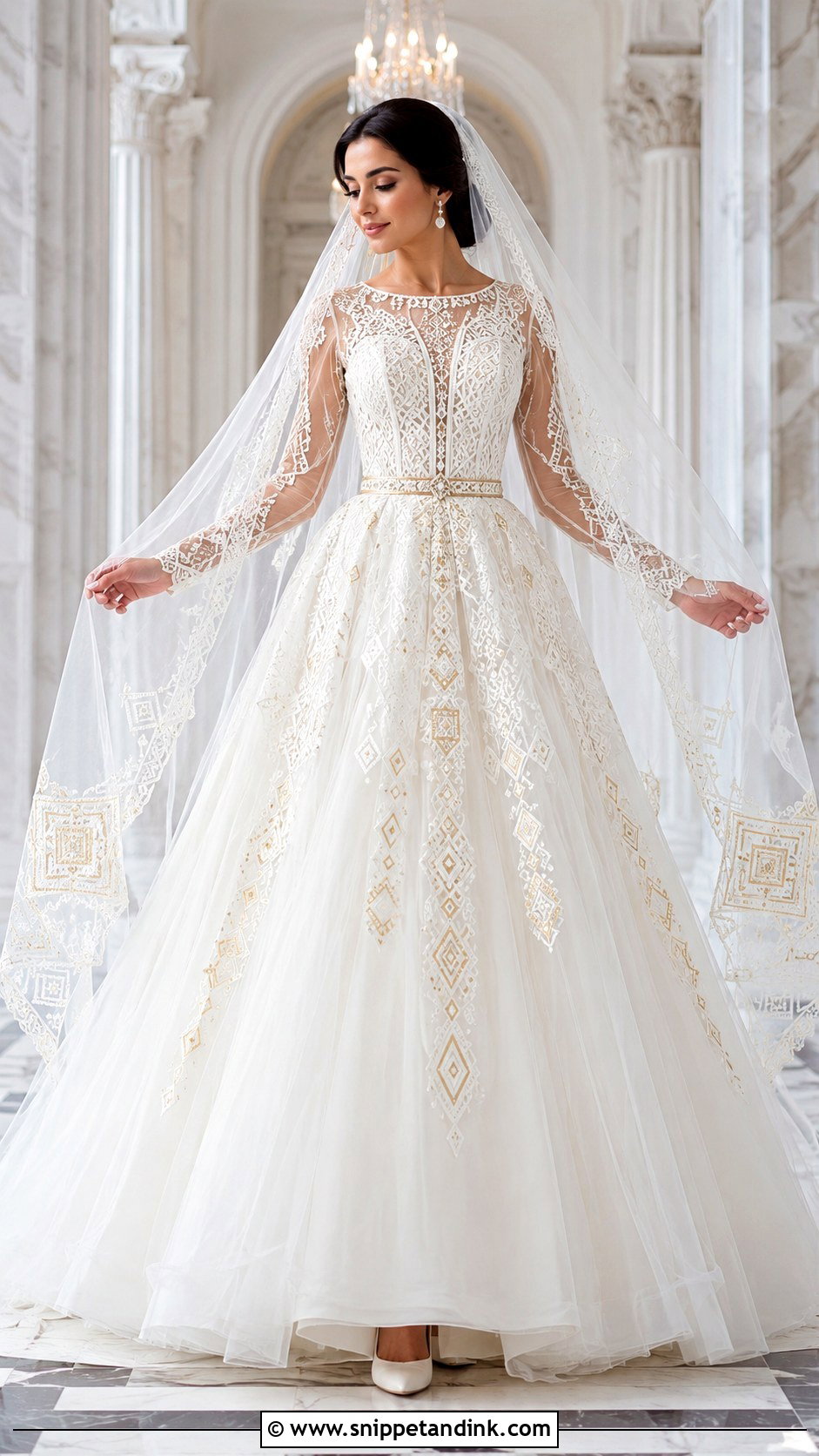 Armenian Lace Ball Gown Wedding Dress - Snippet and Ink - 20 Armenian Wedding Dress Ideas