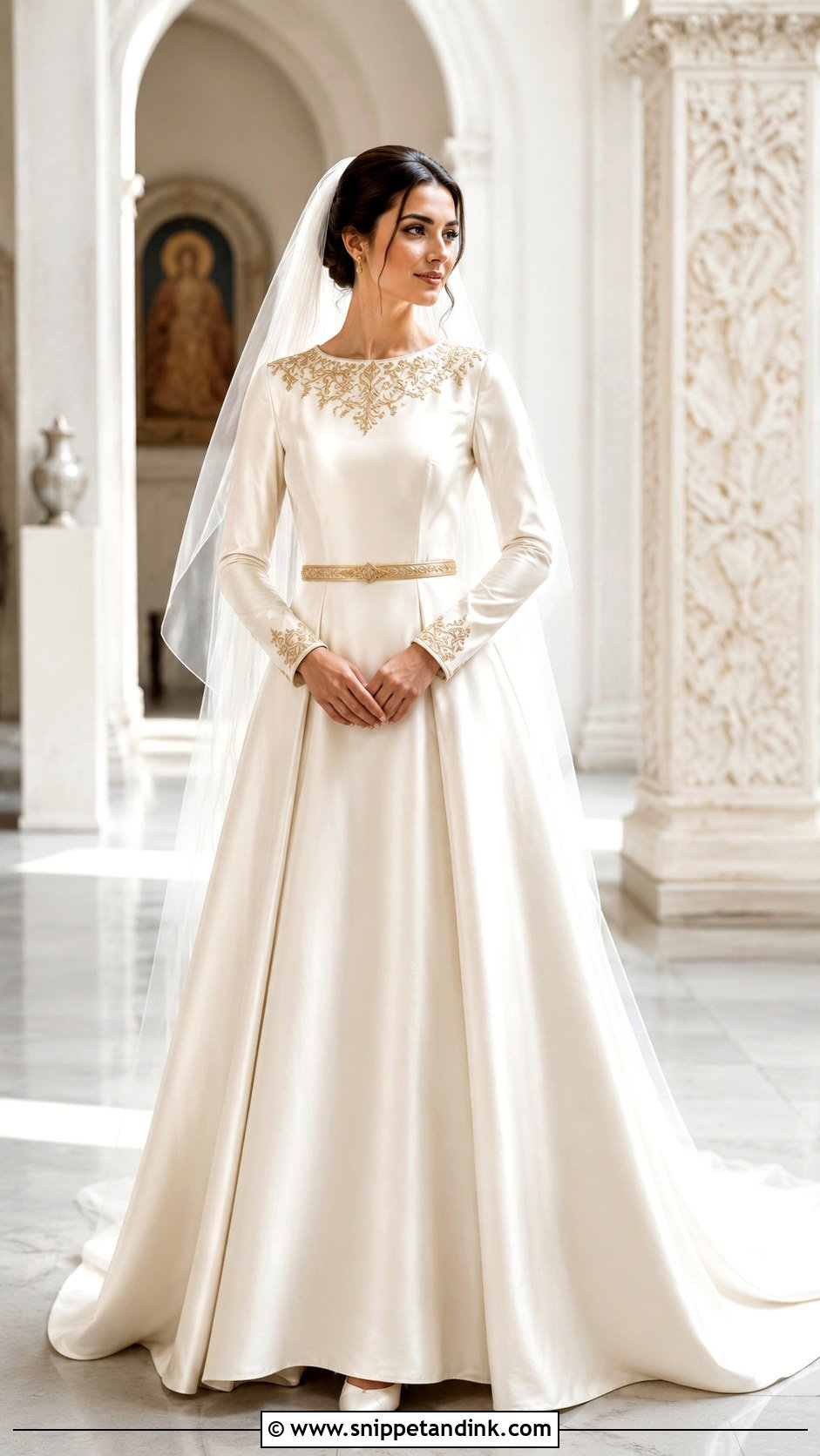 Armenian Silk A Line Wedding Dress - Snippet and Ink - 20 Armenian Wedding Dress Ideas