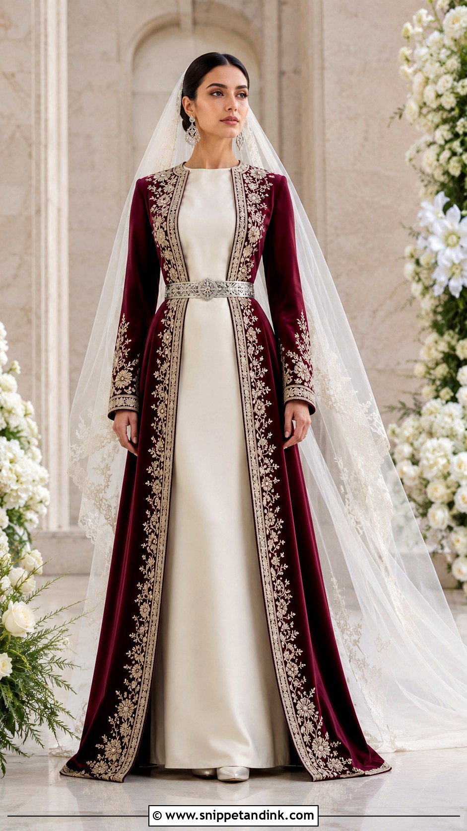 Armenian Wedding Dress With Detachable Taraz Coat - Snippet and Ink - 20 Armenian Wedding Dress Ideas