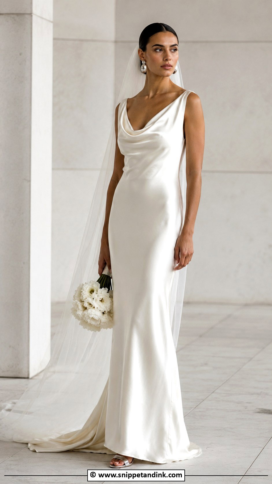 Art Deco Satin Wedding Dress - Snippet and Ink - 30 Art Deco Wedding Dress Ideas
