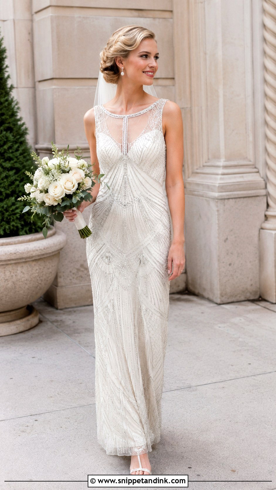 Art Deco Sequin Wedding Dress - Snippet and Ink - 25 Sequin Wedding Dress Ideas