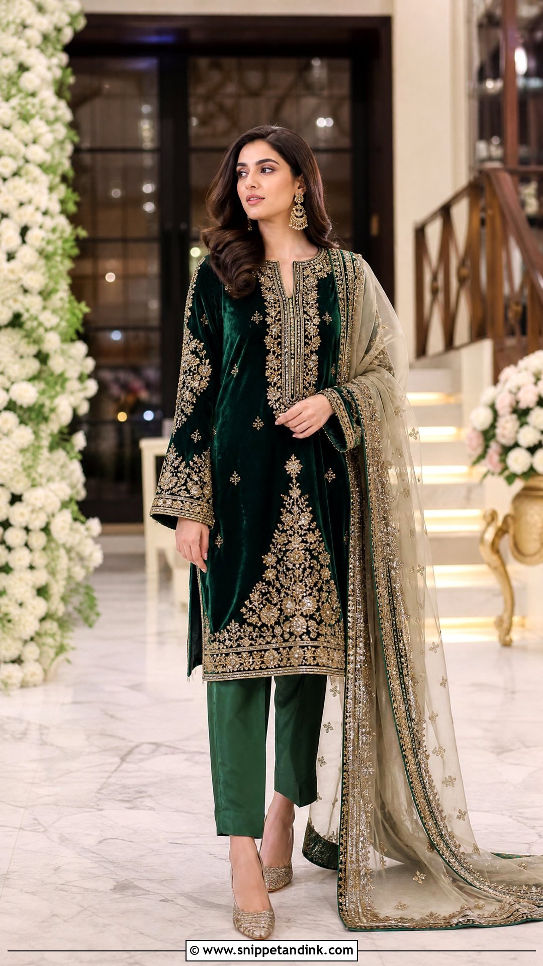 Asim Jofa Velvet Suit - Snippet and Ink - 25 Pakistani Designer Suits for Wedding