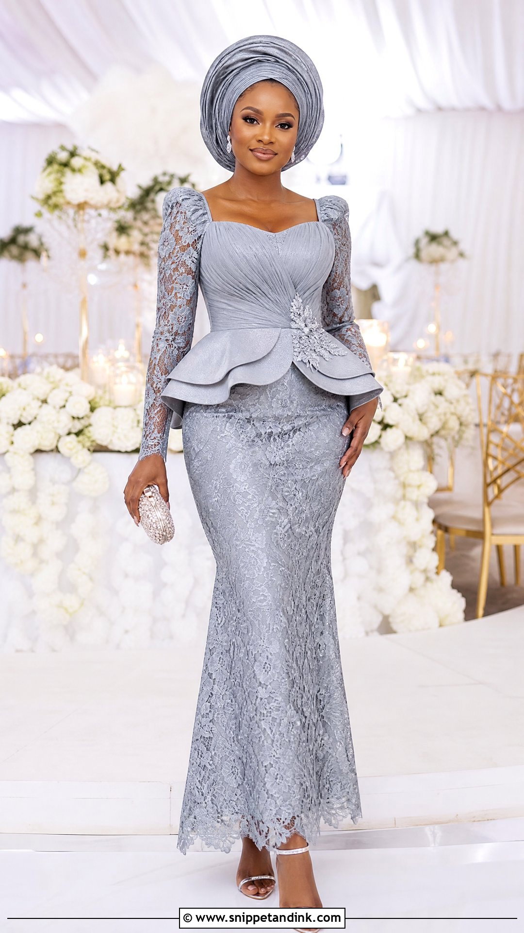 Aso Ebi Lace Skirt And Peplum Top - Snippet and Ink - 20 Ask Ebi Lace Styles