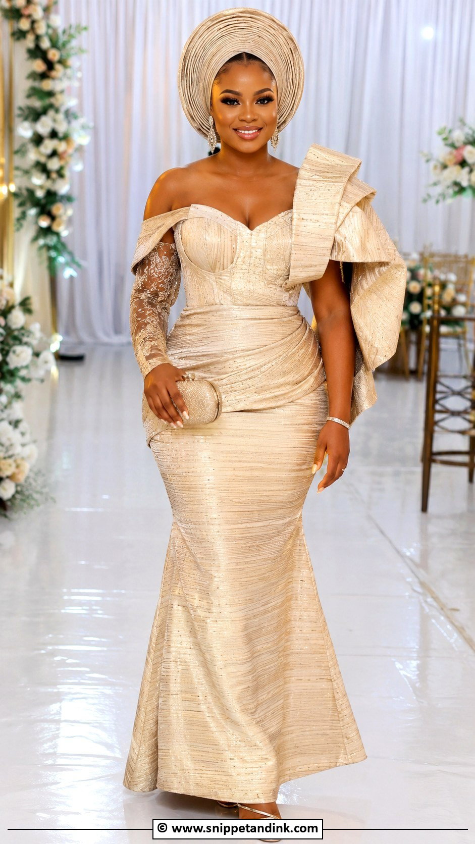 Aso Oke Bridal Gown - Snippet and Ink - 30 African Wedding Dress Ideas