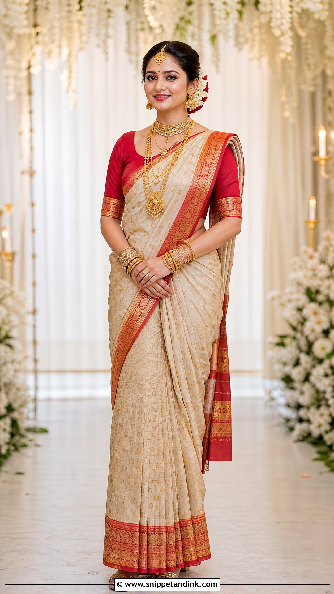 Assamese Mekhela Sador Bridal Outfit - Snippet and Ink - 20 Indian Wedding Bridal Outfits