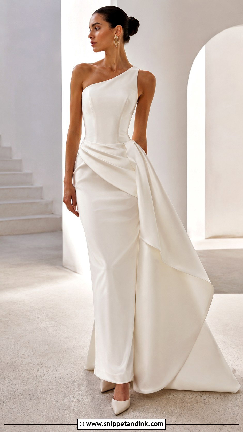 Asymmetric Detachable 2 Piece Wedding Dress - Snippet and Ink - 20 Detachable 2 Piece Wedding Dress Ideas
