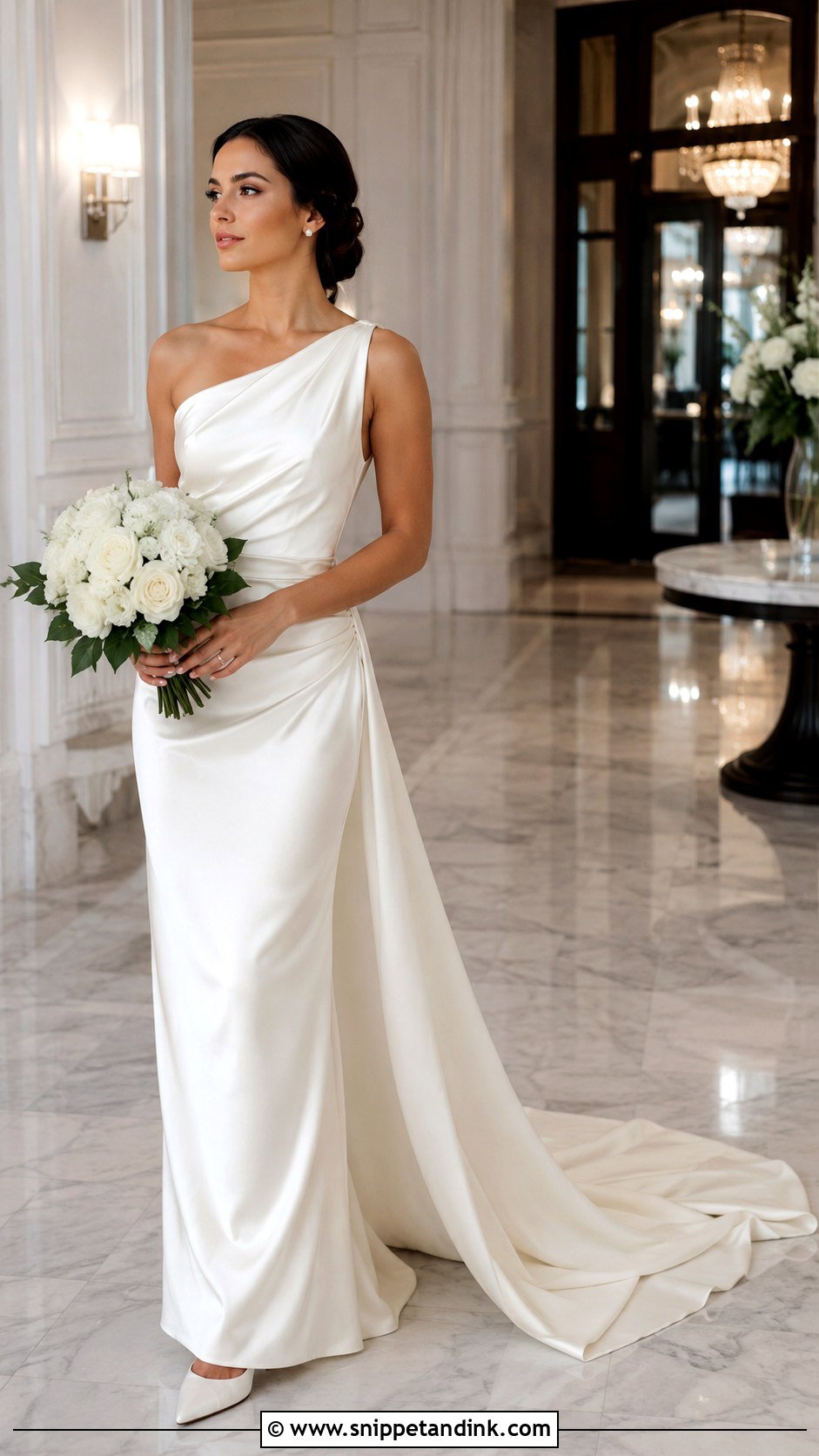 Asymmetrical A Line Wedding Dress - Snippet and Ink - 25 Asymmetrical Wedding Dress Ideas