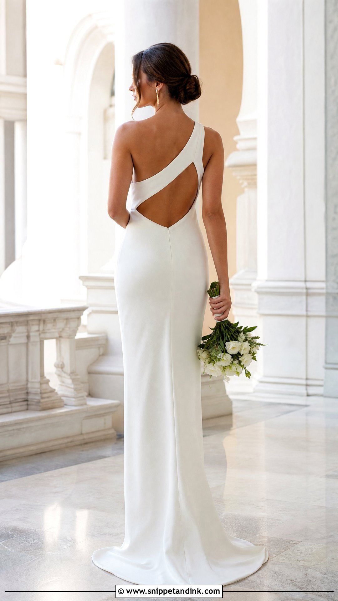 Asymmetrical Back Wedding Dress - Snippet and Ink - 25 Back of Wedding Dress Ideas